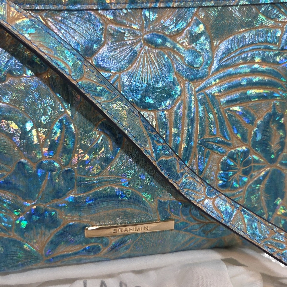 💙🔹️Brahmin 🔹️Blue Serenity  Sonic Lorelei  Genuine Leather  Shoulder Bag - Picture 12 of 13